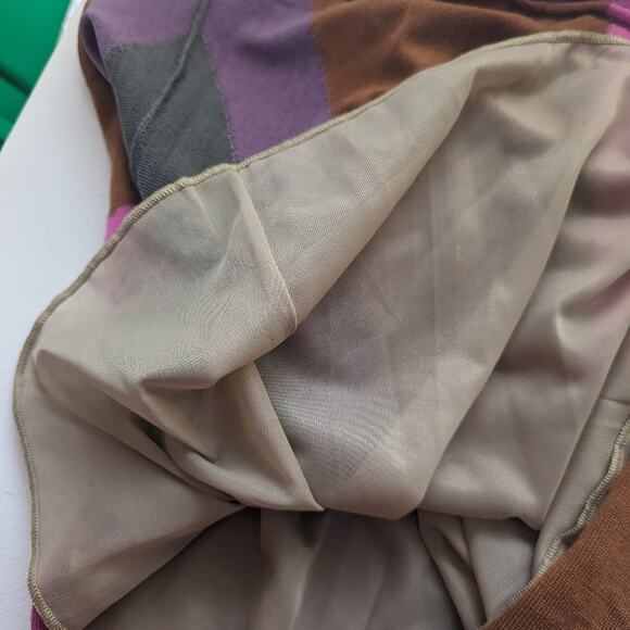 Women's Vintage Missoni Dress Size 6 Grey Purple Orange Pink Italy - Picture 6 of 10